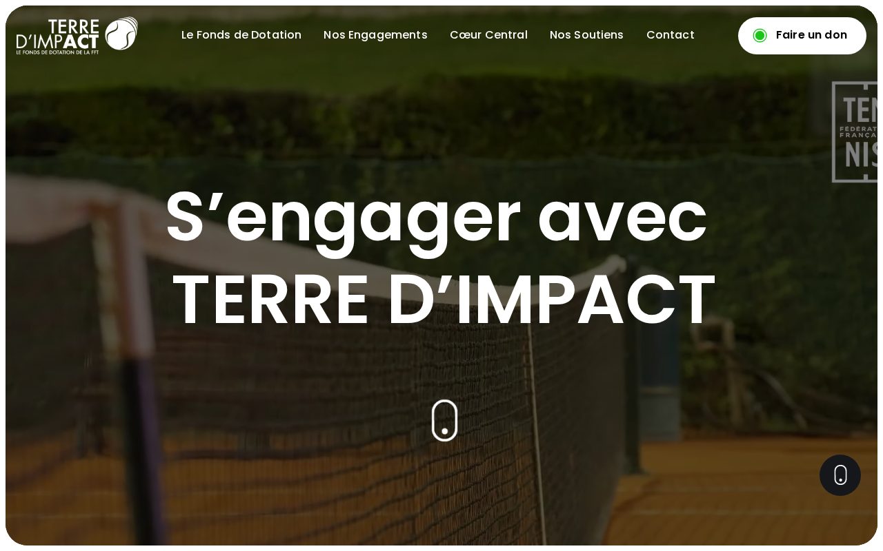 Aperçu du site livré pour Fonds de dotation Roland-Garros